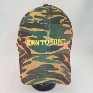 Hunting Camoflage Hat Cap "BORN TO HUNT" One Size